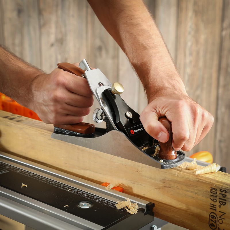 GreatNeck C4 Bench Hand Plane (9 Inch), 2 Inch Cutter,