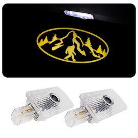 2 pcs LED Car Door Logo Lights Courtesy Projector Laser Welcome Light Ghost Shadow Puddle lamp Compatible with Forester Outback Legacy Ascent Car Accessories (Bigfoot Forest)