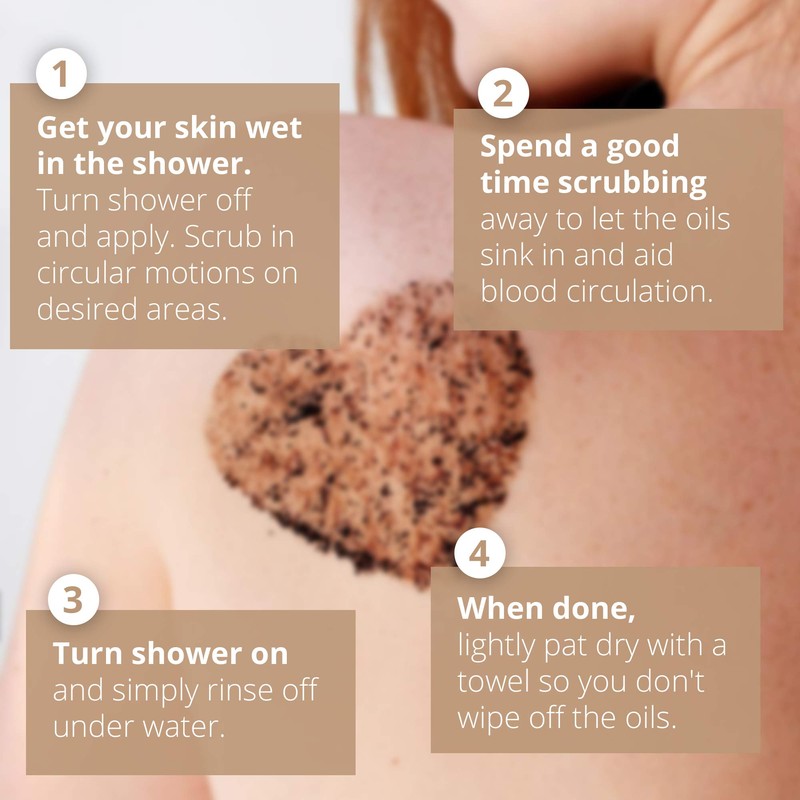 Coffee Body Scrub – Exfoliating, Energising, Smooth Skin – a