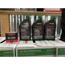 Kawasaki 10w-40 Engine Oil Change Kit. Oil And Filter.