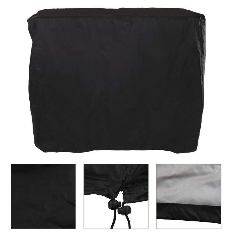Ping Pong Table Cover Black Zippered 210 Silver Coated Waterproof