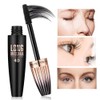 4D Silk Fiber Lash Mascara Waterproof Mascara for Longer, Curler