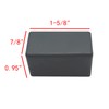 10 Pack Strut Channel Cap, 1-5/8" x 7/8" Plastic Black