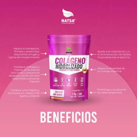 Colágeno Hidrolizado 1 kg, 100 Porciones, Incluye Scoop, Ultra Puro, Ultra Puro, Piel, Cabello, Uñas, Huesos y Articulaciones, Sientete Mejor, Calidad