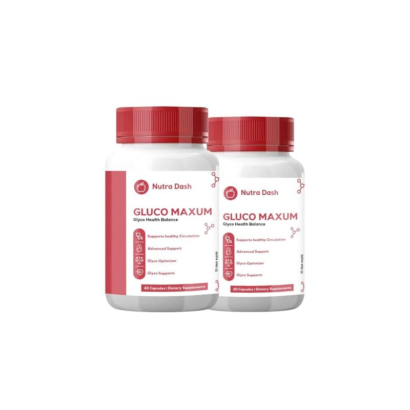 nutradash (2 Pack) Gluco Maxum, Gluco Maxum Pills, Gluco Maxum