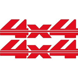 Aftermarket Replacement for 1988-1997 4x4 Decals for Chevy Silverado GMC Sierra 1500 2500 RED