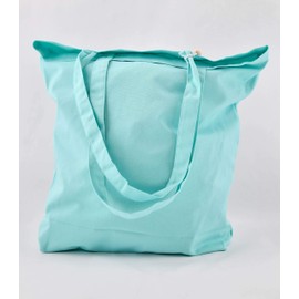 Sorority Shop Zeta Tau Alpha Tote Bag - ZTA Teal and White Retro Pom Pom Canvas Tote Bag – Sorority Retro Tote– Sorority Gift