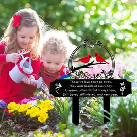 Cemetery Decorations for Grave,Metal Memorial Grave Marker | Elegant Large Grave Decor, Multipurpose Decor for Garden, Lawn, Cemetery, Funeral