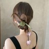 TUCEWP Flower Hair Ties for Women Girls Tassel Ribbon Tulip