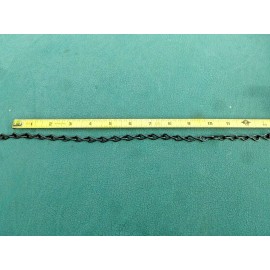 Campbell Jack Chain Single Steel Black Z/P # 14 Poly-Coated  Sold by the Foot (12") USA!