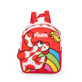 Pipa – Offizieller Rucksack von Pimpa, Mini-Rucksack aus weichem Neopren mit Stickereien, ideal für Schule und Freizeit, Reißverschluss, gepolsterte und verstellbare Schultergurte, Flaschenhalter, 22