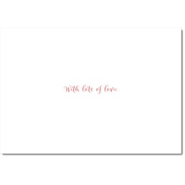 doodlecards To The Cat Christmas Card Two Cats with Santa Hats Medium Size Christmas Card for To The Cat with Plain Envelope