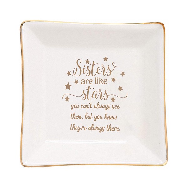 Rafaelle Ceramic Jewelry Tray, Ring Dish Jewelry Tray, Best Friends,