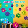 Outus 60 Pieces Flower Shaped Cutouts Mini Retro Flower Cutouts