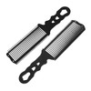 WOONEKY 2pcs Ergonomic Hair Cutting Combs for Men Precision Styling