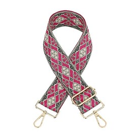 LOHGOU Adjustable Purse Bag Strap Wide Crossbody Strap Replacement Strap Extender for Handbag Shoulder Bag (Rose)