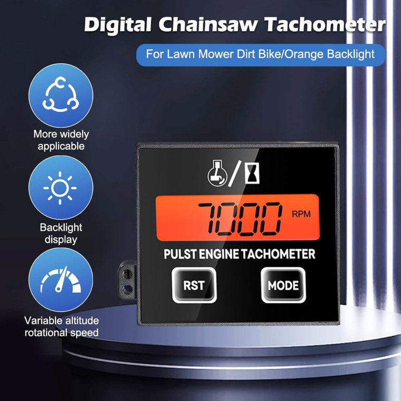 Digital Tachometer, 2/4 Stroke Inductive Tachometer, Digital Tachometer with Hour