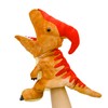 lilizzhoumax Simulation Parasaurolophus Hand Puppet Plush Toy, Stuffed Animal Plush