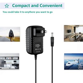 J-ZMQER AC Adapter Charger Compatible with Casio WK-3000 WK-3500 Midi Keyboard Power Supply Cord 12V