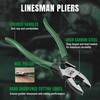 SK Tools USA 9-Inch Linesman Pliers, Wire Cutters with Heavy