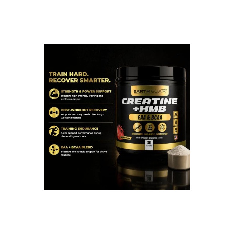 Creatine HMB Supplements for Men and Women w/Essential Amino Acids
