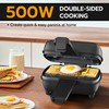 KEINVE Electric Double-Sided Non-Stick Sandwich Maker, Mini Square Grill Pan
