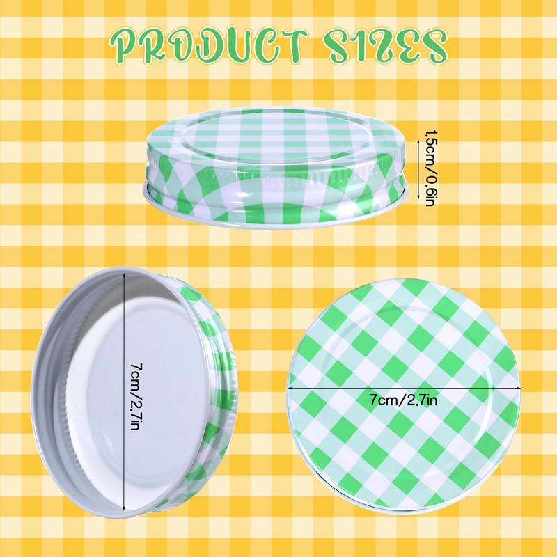 Glavatrix Stainless Steel MASON JAR Lids,16 Pack Regular Mouth Mason