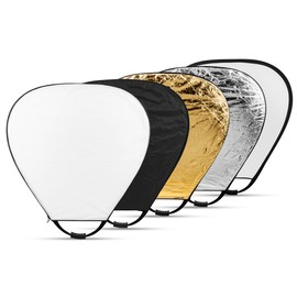 Glow 5-in-1 Collapsible Triangle Reflector with Handle (48")