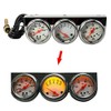 MASO 2'' Inch 52mm Oil Temp Oil Pressure Volts Triple