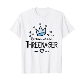Brother Of The Threenager Birthday 3 Years T-Shirt