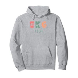 EKG TECH ECG Technician Pullover Hoodie