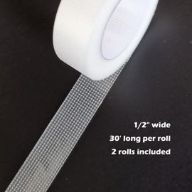 Anti-Collision Window Decals for Bird Strikes - Glass Alert Bird Tape - Prevent Birds Strikes (Clear-1/2" x 30' x 2)