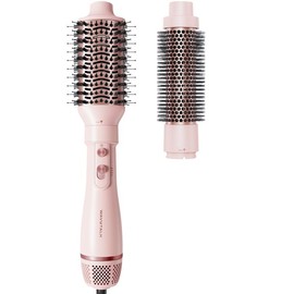 Wavytalk Air Sculpt 5-in-1 Hot Air Brush Set, Multi-Styler for Salon Blowouts, Defined Curls, Volume Boost & Frizz-Free Straightening, Pink:_2-in-1 Hot Air Brush Set