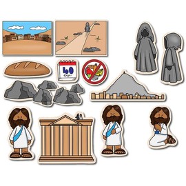 Jesus is Tempted Felt Bible Story for Flannnel Boards New Testament Stories