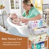 Baby Diaper Caddy Cart Organizer -3 Tier, Bedside Nursery Essentials