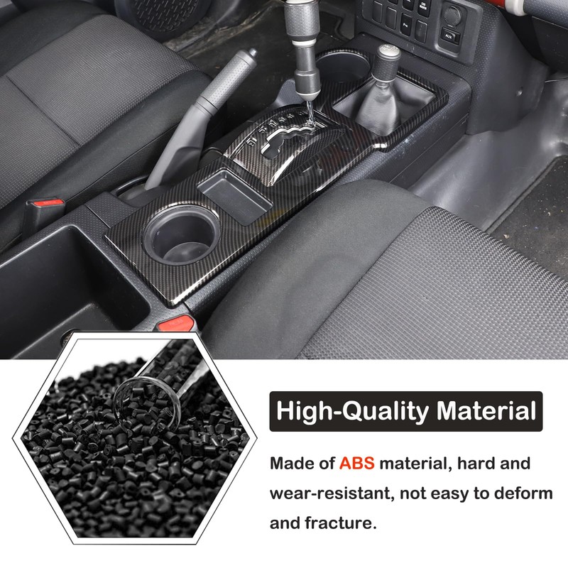 Aunginsy Central Control Gear Shift Panel Cover Cup Holder Trim