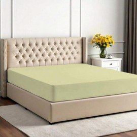 Ivory Full XL Fitted Sheet Only 1PC 100% Egyptian Cotton 800 Thread Count Snug Fit Fitted Sheet Full XL, Soft Breathable Full XL 16 Inch Deep Pocket Bottom Sheet Elastic All Around