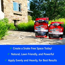 Nature's MACE Snake Repellent 3LB Granular/Covers 1,500 Sq. Ft. / Keep Snakes Out of Your Garden, Yard, Home, attic and More/Snake Repellent/Safe to use Around Home, Children, & Plants