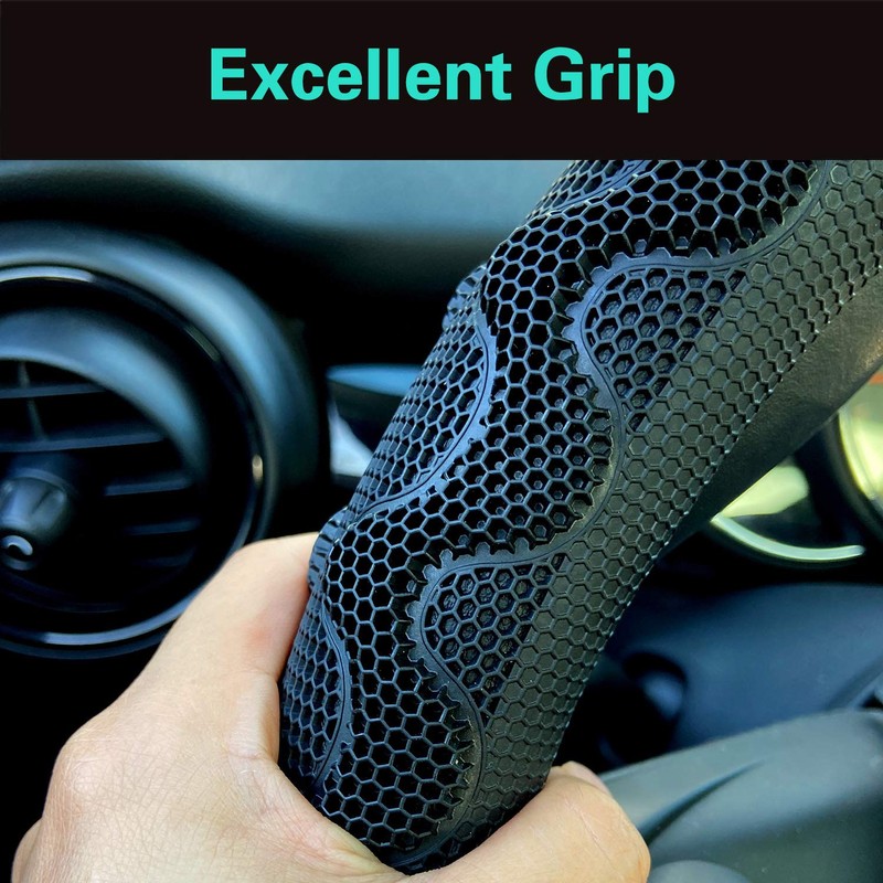 PINCTROT D Shaped 14 Inch Small Sized Steering Wheel Cover