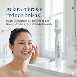 Exderm Contour Serum Supreme Roll On Contorno de Ojos Anti-Ojeras con Niacinamida y Arbutina Reduce Bolsas Ácido Hialurónico Tratamiento Descongestion