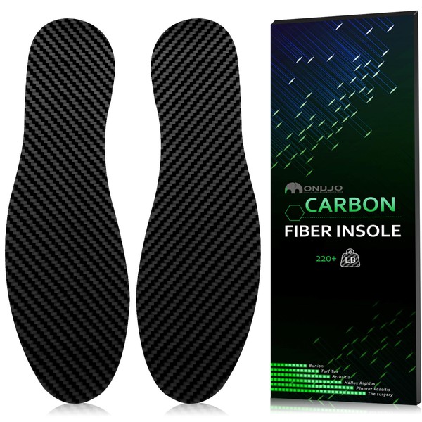 Carbon Fiber Insoles, 1 Pair Shoe Insert for Pain Relief,
