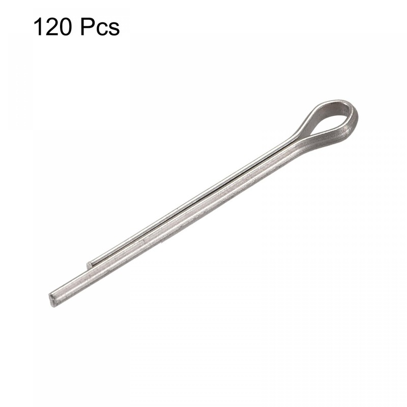 sourcing map Split Cotter Pin, 2mm x 25mm Stainless Steel