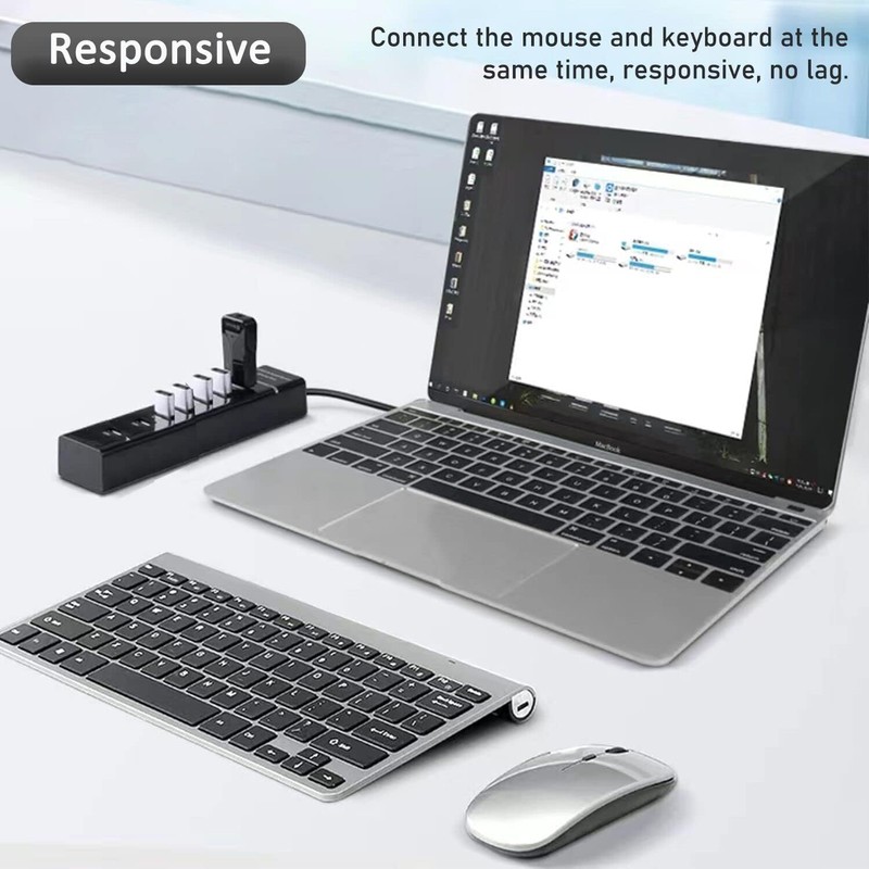 USB Hub 3.0, VIENON 7-Port USB Data Hub Splitter for