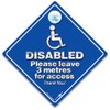 DISABLED Please leave 3 Metres for Access Car Sign, Disability