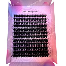 HBZGTLAD 280 Bundles 50D/60D/80D/100D/110D/150D Mink Eyelashes 0.05mm/0.07mm Thin Eyelash extension 3D Russia Volume Individual Eyelash Cluster Makeup (100D CC Curl-0.07mm10mm-20mmMIX)