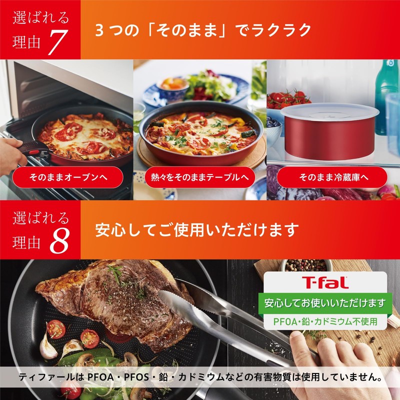 Tefal L43730 Single-Handed Pot with Removable Handle, 7.9 inches (20
