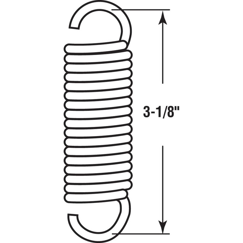 Prime-Line SP 9623 Trampoline Spring, Spring Steel Construction, Bright Nickel