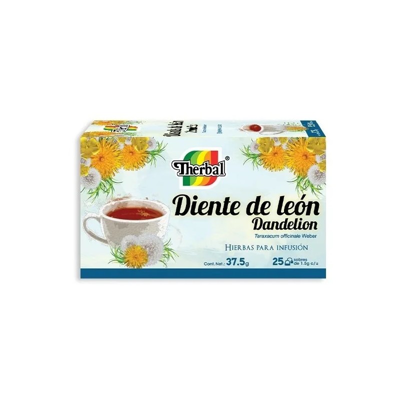 Therbal Té Diente De Leon Dandelion Hierbas 25 Sobres