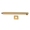 Wall Mounted Shower Arm Stainless Steel Quadrate Shower Head Extension