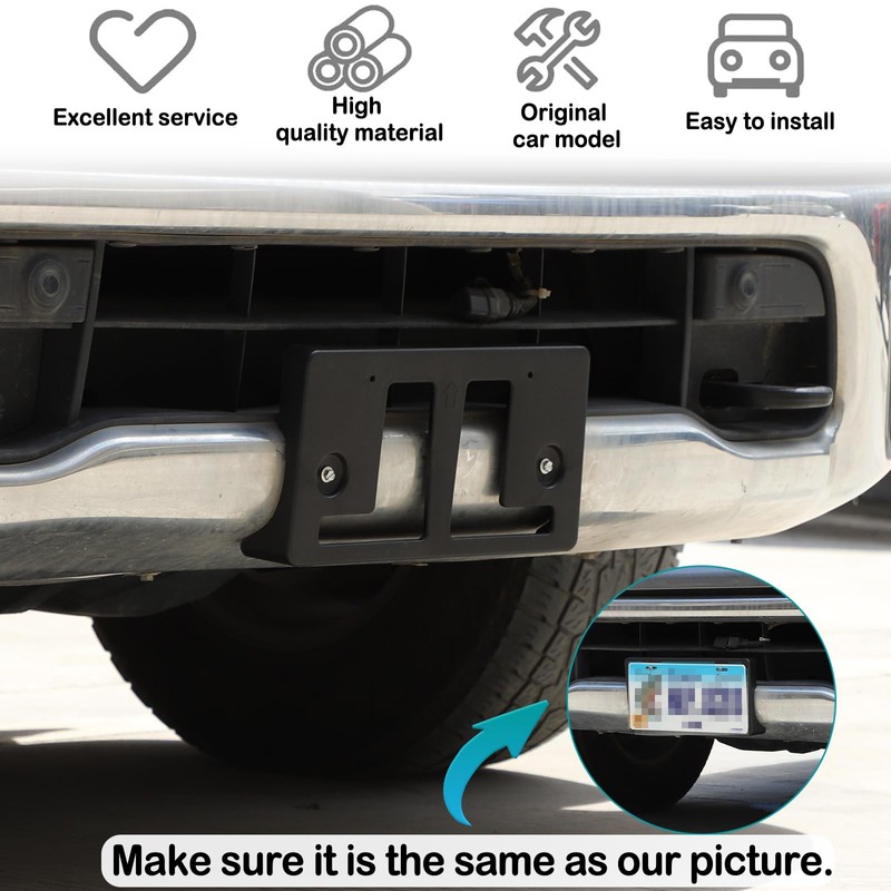 Front License Plate Bracket Holder Frame Compatible with Nissan Titan